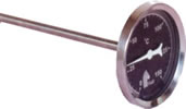 Vertical Bi-Metallic Thermometer